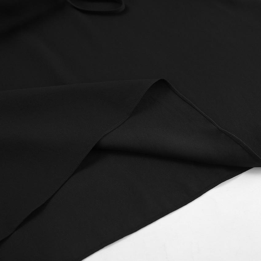 Женская одежда Design Sense Loose V Neck шнуровка рубашка осень зима новая женская сексуальная шифоновая однотонная рубашка темперамент