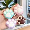 Мультяшный силиконовый брелок в виде кошачьей лапы Kawaii Animal Claw с кольцом для ключей, браслет для женщин, девочек, сумочек, кошельков, декора, подарков для детей