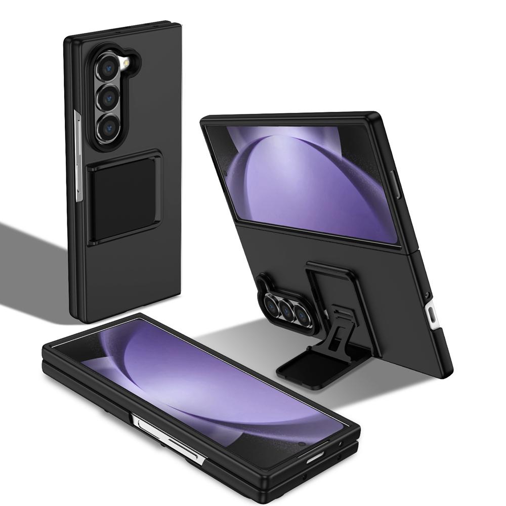 KEYSION Роскошный чехол с подставкой для Samsung Galaxy Z Fold 6 5 5G ПК противоударная задняя крышка телефона для Samsung Galaxy Z Fold 5 6 5G