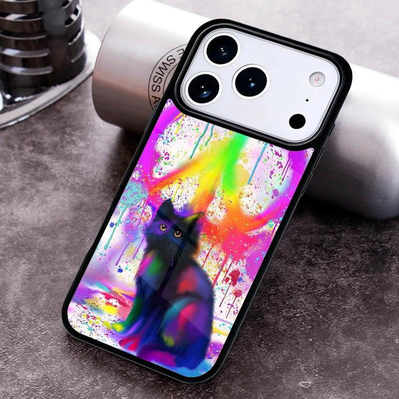 Чехол для телефона "Хиппи Автобус Мира с Котом" для iPhone 17 16 15 Pro Max Air 14 13 12 11 Plus Ударопрочный Чехол