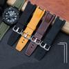 For G-SHOCK GST-W120L S130L S310 B100 Genuine Leather Nylon Canvas Watch Strap Black Brown Yellow Men Watchband