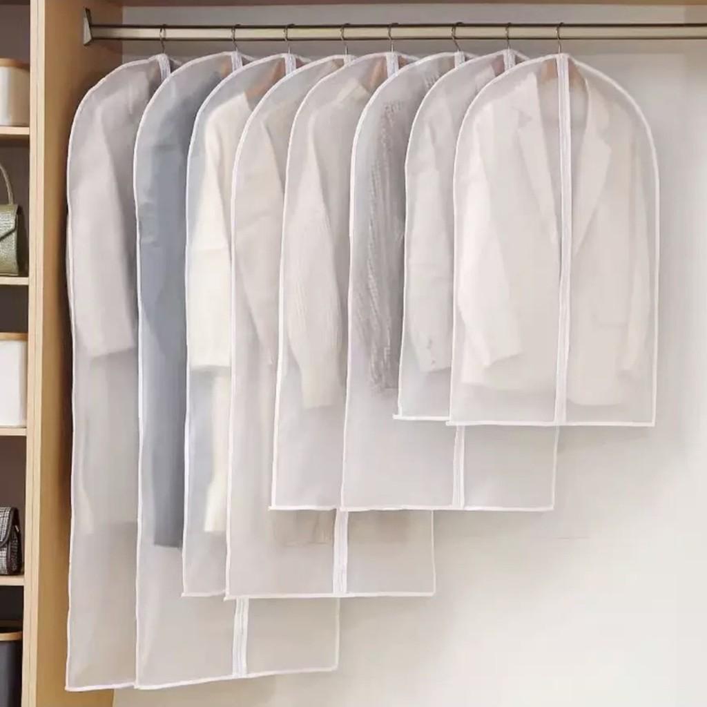 Dress Garment Clear Suit Clothes Coat Cover Protector Waterproof Travel Bag Zip