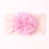 New cute and comfortable flower children's jewelry, soft solid color baby fontanelle headband, baby headband