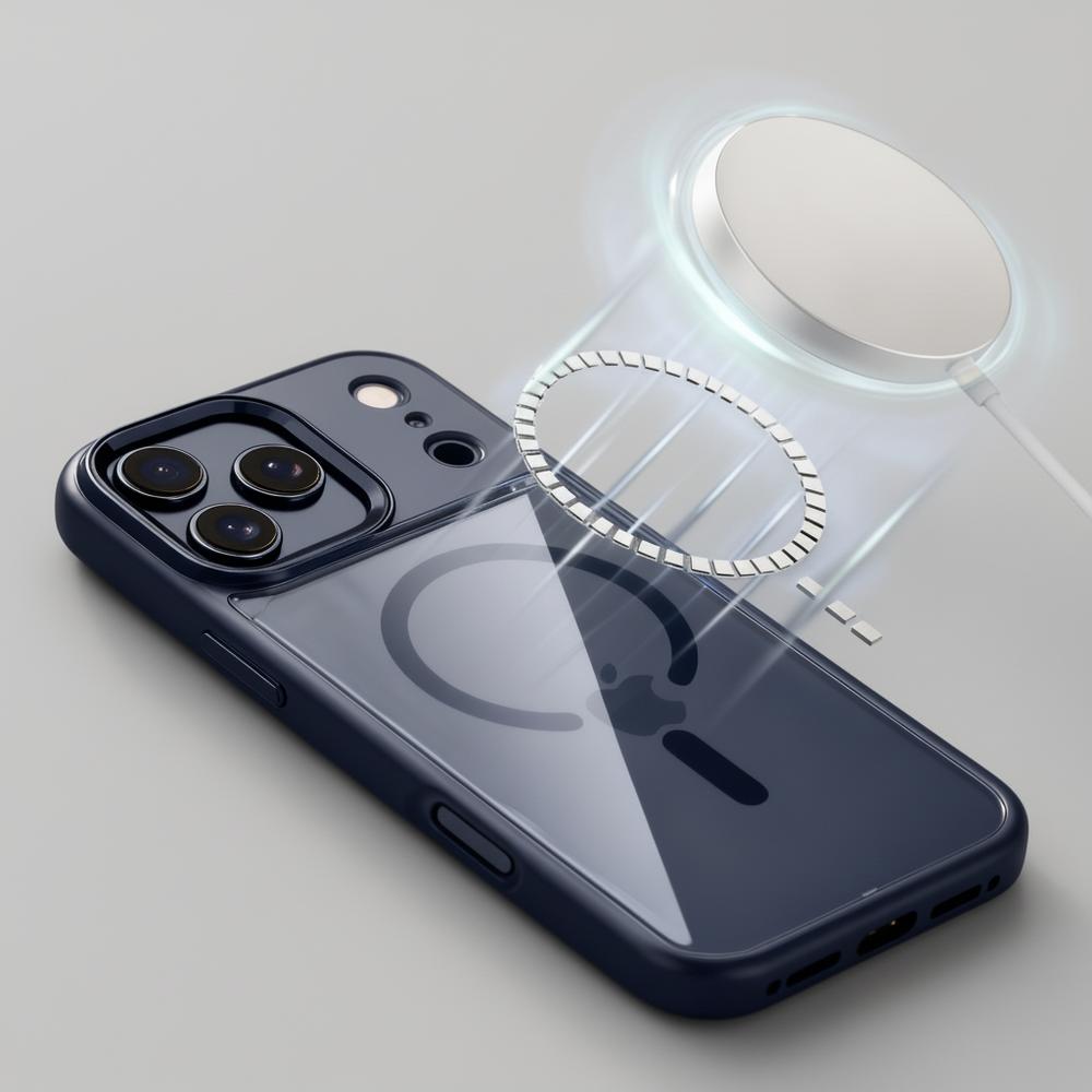 Protective case for iPhone 17 Pro Max, for MagSafe, blue