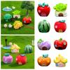 Resin Miniature Fruit House Figurines Multicolor Fairy Tale House Creative Desktop Knick-knack