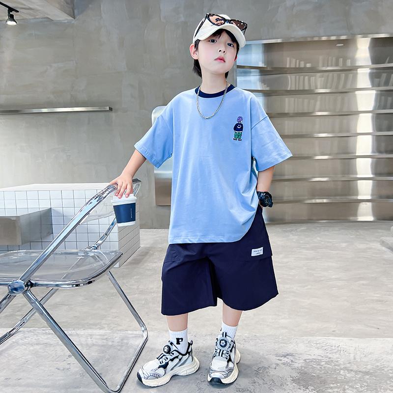 Boys' Summer Set - Short Sleeve Fashionable Trendy Outfit
