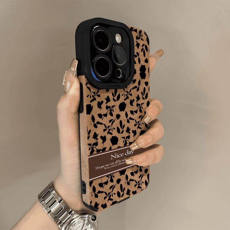 Черный Маленький Цуйхуа Подходит для Нового Чехла для Мобильного Телефона Apple 16promax IPhone15