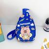 2025 Winter New Children's Bag Cartoon Pattern One Shoulder Crossbody Breast Bag Fashion Baby Play Storage Bag