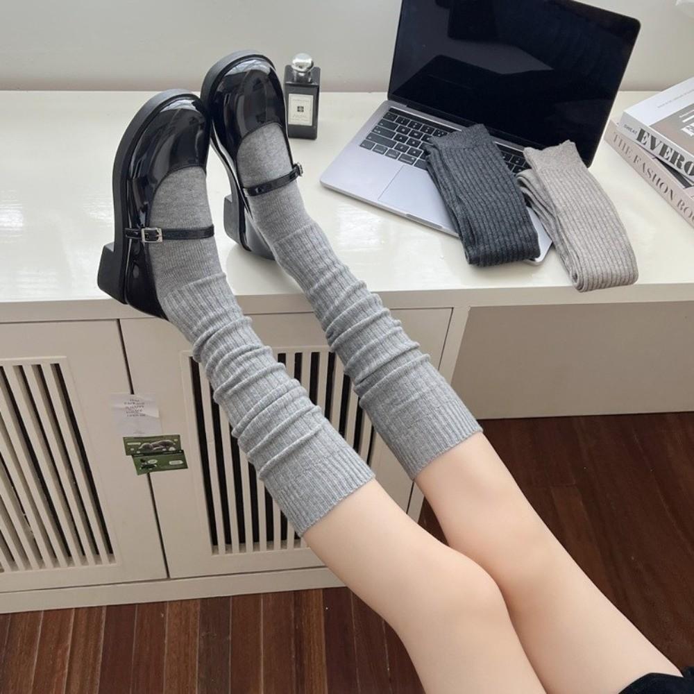 Japanese Style Women's Stockings Thicken Long Warm Socks Fashion Over The Knee Socks Winter