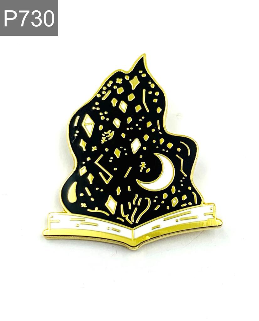 Neue Emaille Pin Buch Magie Metall Stecker Geschenk Geburtstag 1 Stück