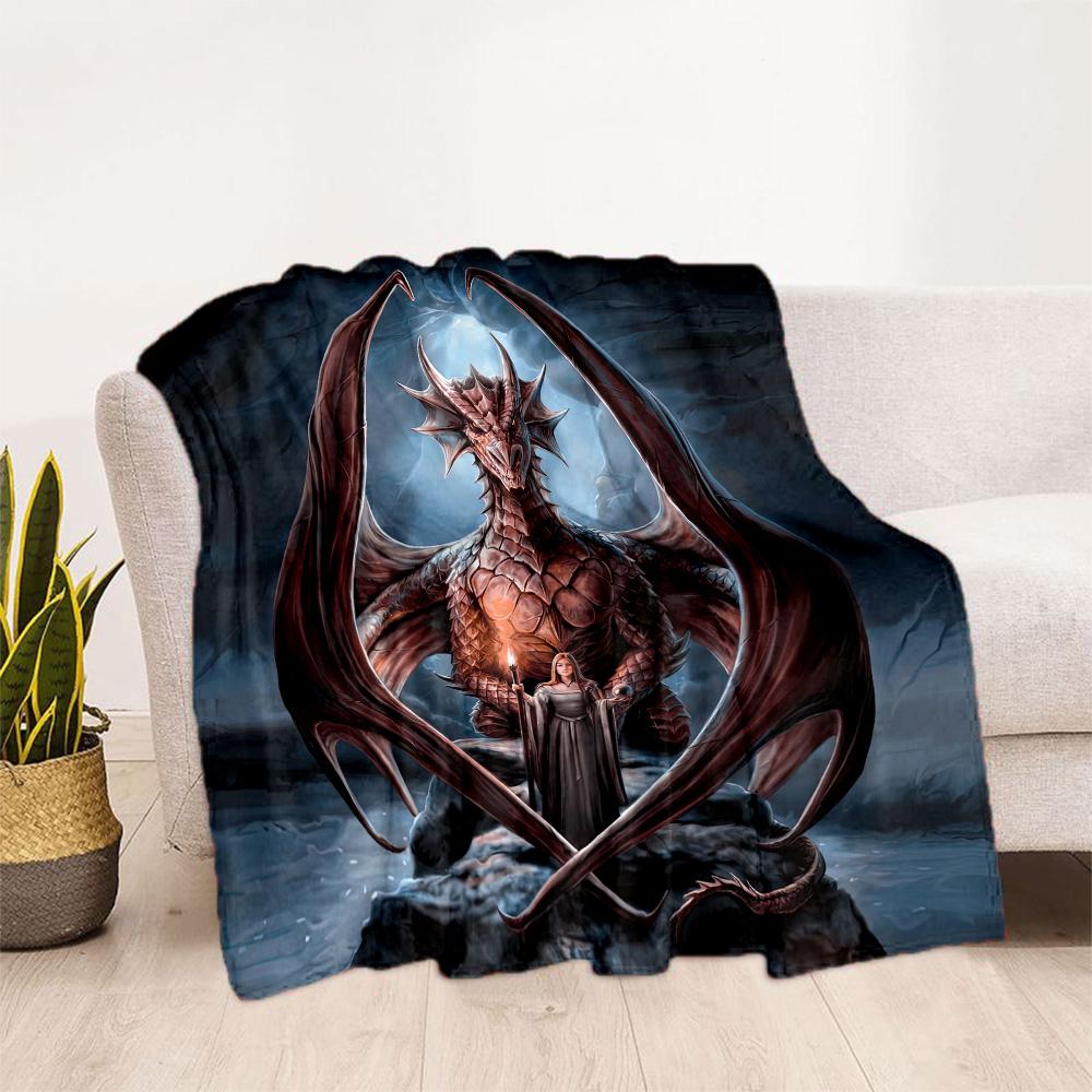 Gothic Style Blanket Durable Comfort Suitable for Livingroom Office Bed Four Seasons Multipurpose Warmthful Decor