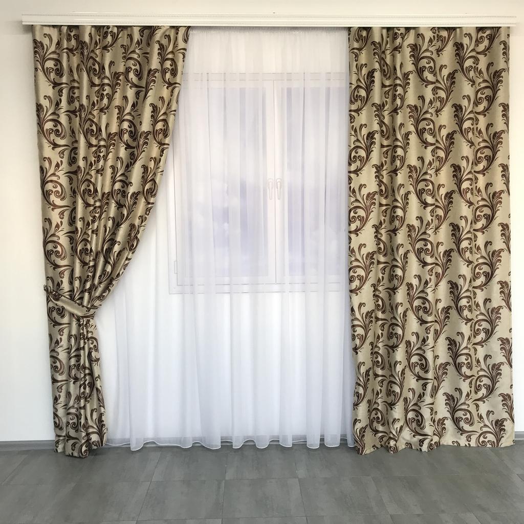 Роскошные плотные шторы для гостиной, спальни, Модные шторы Blackout в гостиную, спальню,светонепроницаемые 150x270 cm (2 шт) ALBO