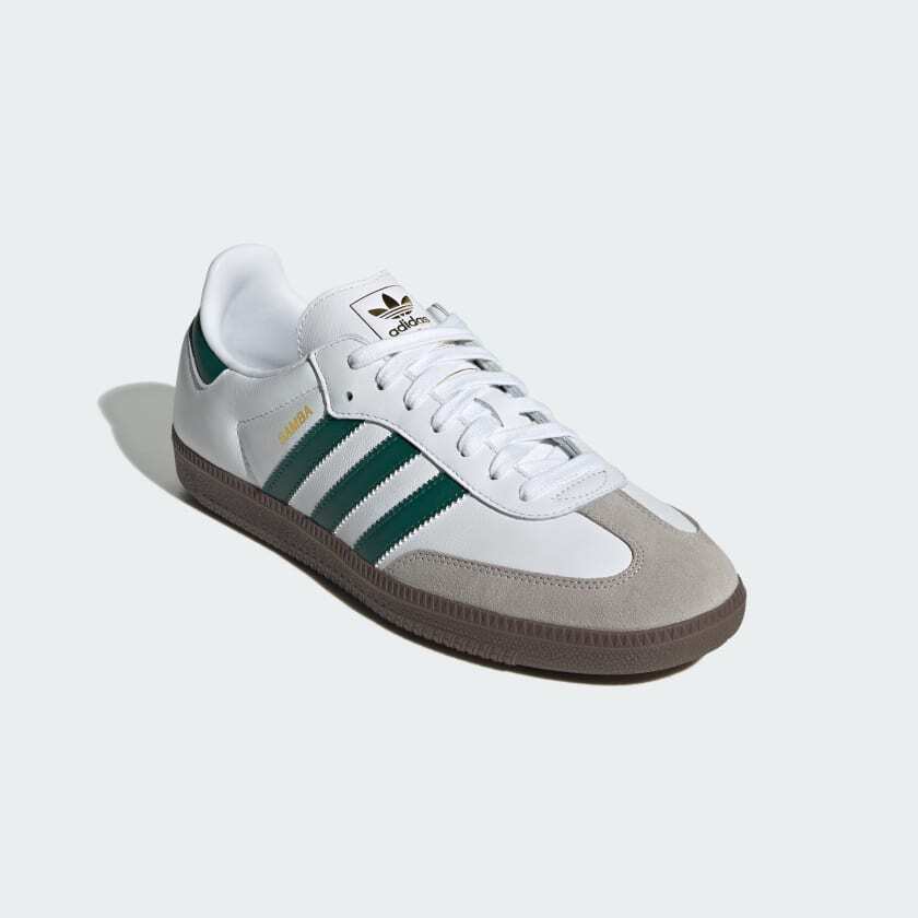 JH8797 adidas Originals Samba OG Cloud White Collegiate Green Clear Granite (Мужчины