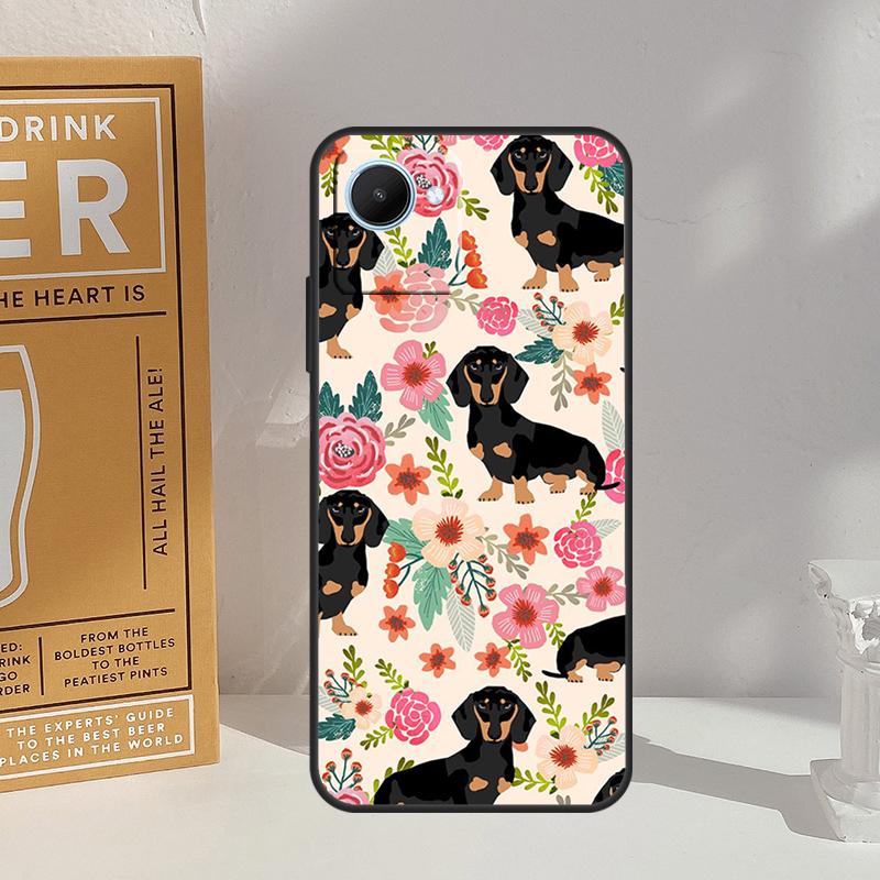 Sausage Dog Love For Realme 10 11 12 13 14 Pro Plus GT 6 5 6T GT7 Pro C61 C55 C53 C51 C21Y C25S C67 C75 Case