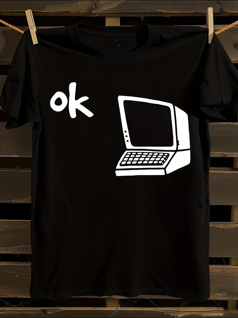 Radiohead OK Computer Album T-Shirt Mens Tshirt Womens Tshirts with Letters Print Short Sleeves T-Shirt Casual Street Tee Shirt Top
