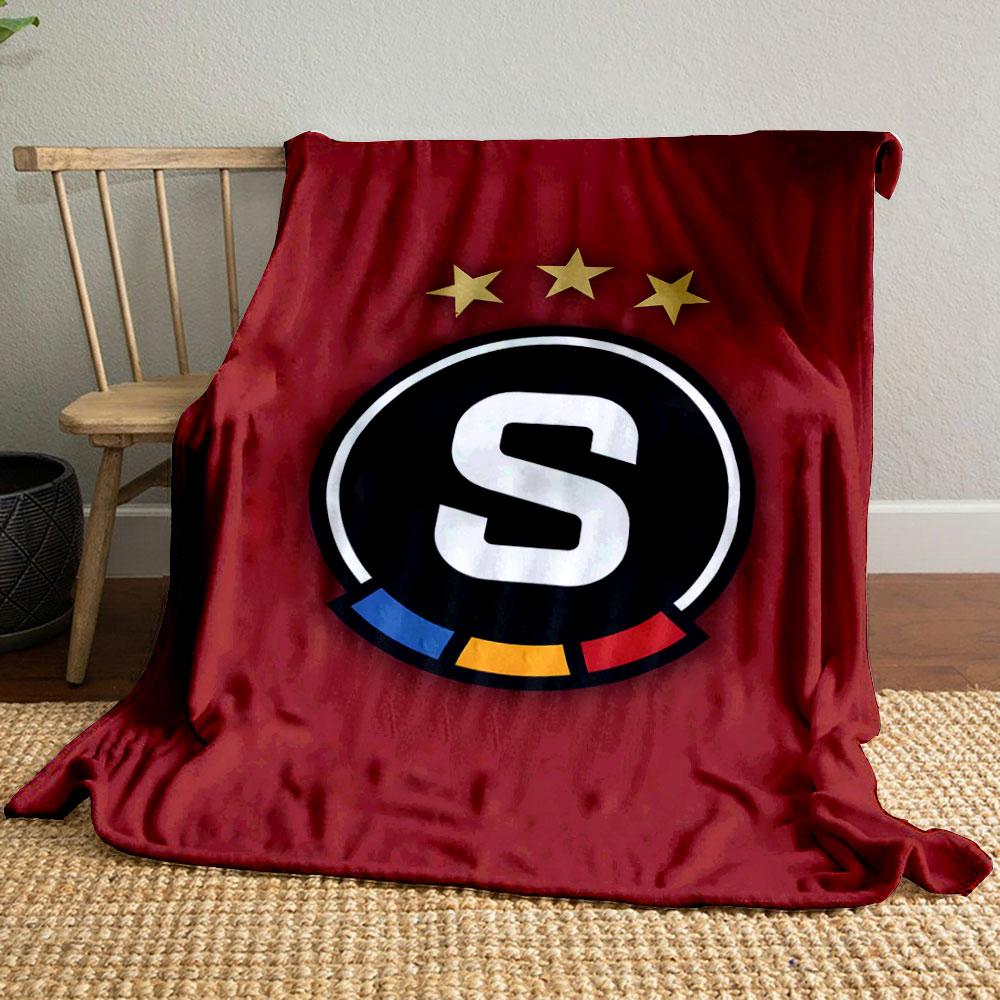 Logo with S and Three Stars Design print blanket soft and cozy perfect for the living room bed sofa or a nap,gift