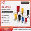 KT KST RVS1.25 Серия Изолированный кольцевой наконечник из меди с изгибом и ПВХ оболочкой (90 °)