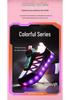 LED Rechargeable Light-Up Roller Shoes and Skates for Kids and Adults