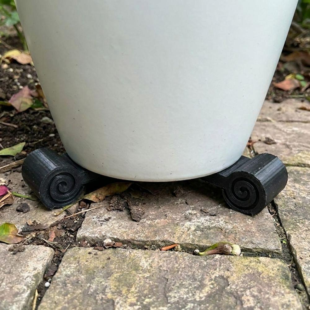 3Pcs 3D Printed Mini Cylindrical Plant Pot Risers Planter Support Blocks Indoor Potted Plants