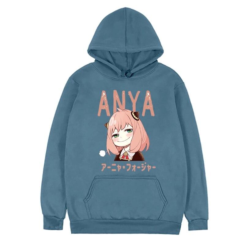 Kawaii аниме Spy X Семья Для женщин с капюшоном из флиса Harajuku Япония Unisexga толстовки унисекс осень зима сохраняющая тепло толстовка спортивная одежда