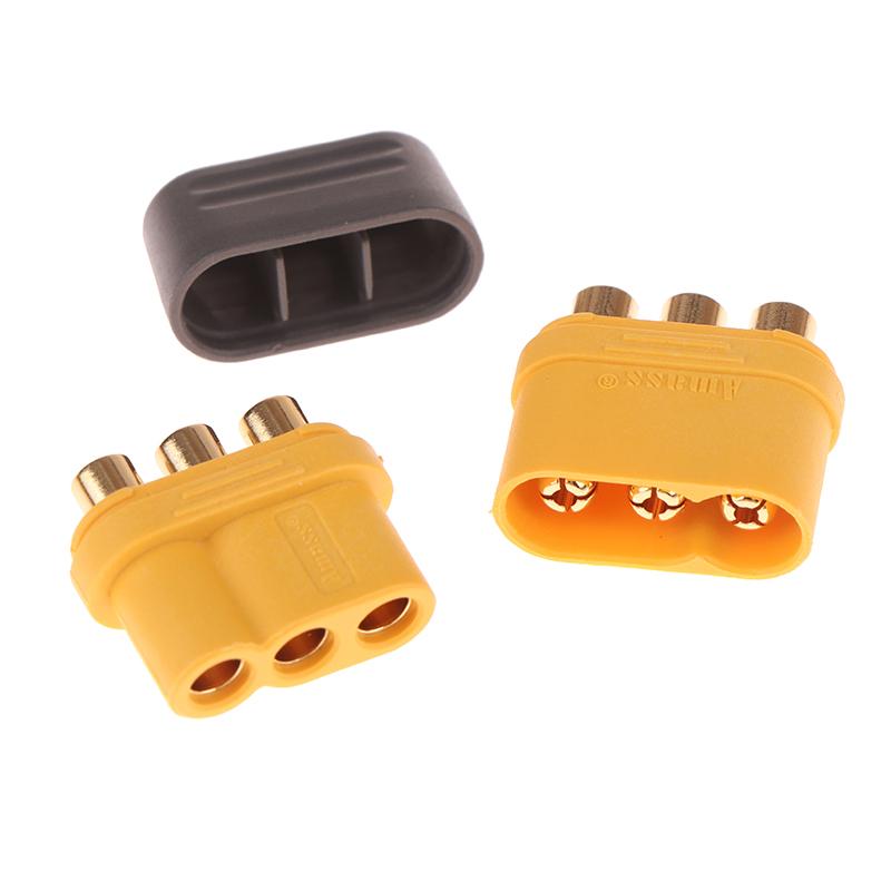 1 пара Amass Mr60 Plug 3,5 мм 3-жильный разъем T-образный разъем интерфейса с защитной крышкой для модели Rc