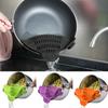 1PC Adjustable Kitchen Tools Furniture Accessories Pot Strainer Anti-spill Pasta Silicone For Pans