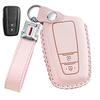Toyota Key Case for TOYOTA Smart Key Case Key Cover Genuine Leather 2 Buttons Luxury Stylish Toyota Acrylic Key Cover Toyota Specially Designed K