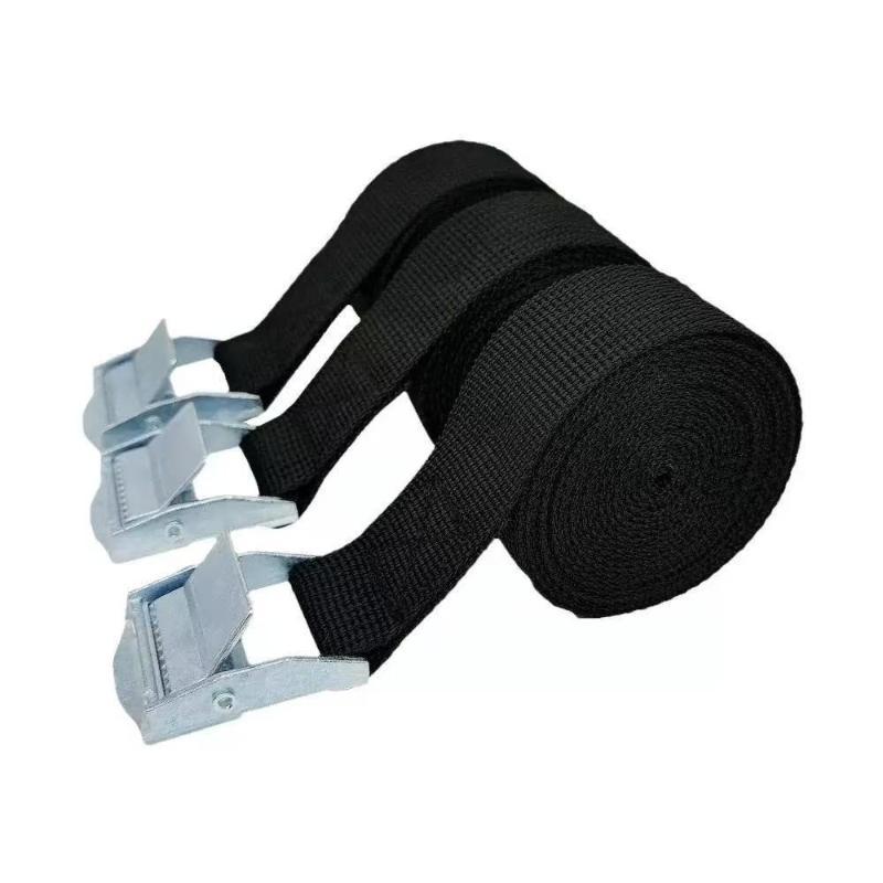 Durable Cargo Straps with Rust Proof Metal Buckle Multi Purpose Tie Down Belt for Car Motorcycle Bicycle Travel Use