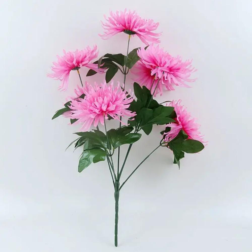7 Голов /1 шт 55 см золотая ветка хризантемы пластик Искусственные цветы flores DIY свадебное украшение для дома растение