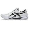 Asics 13 Внутренние спортивные кроссовки Унисекс Размер 100 3E GEL-TACTIC (1073A078), для взрослых, (Белый черный), 25,5 см,