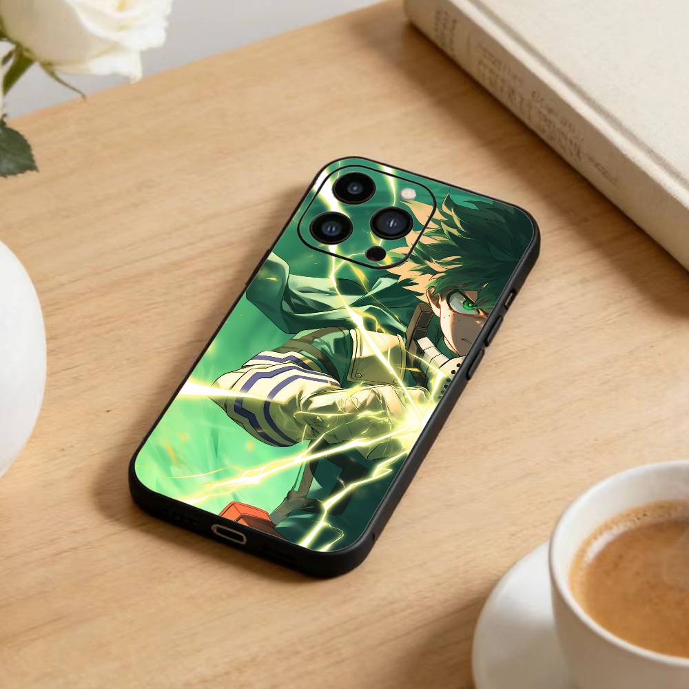Чехол для телефона Katsuki Bakugo Hero Academia для iPhone17,16,15,14,13,12 Plus,Max Мягкий силиконовый Черный чехол