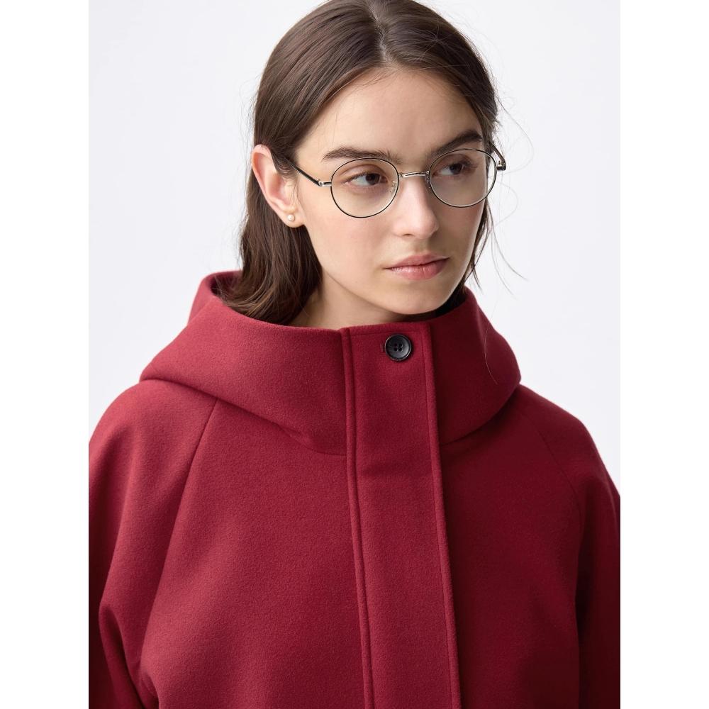 GU by Uniqlo Уютное короткое худи-пальто из мельттона  Зимний товар 2025