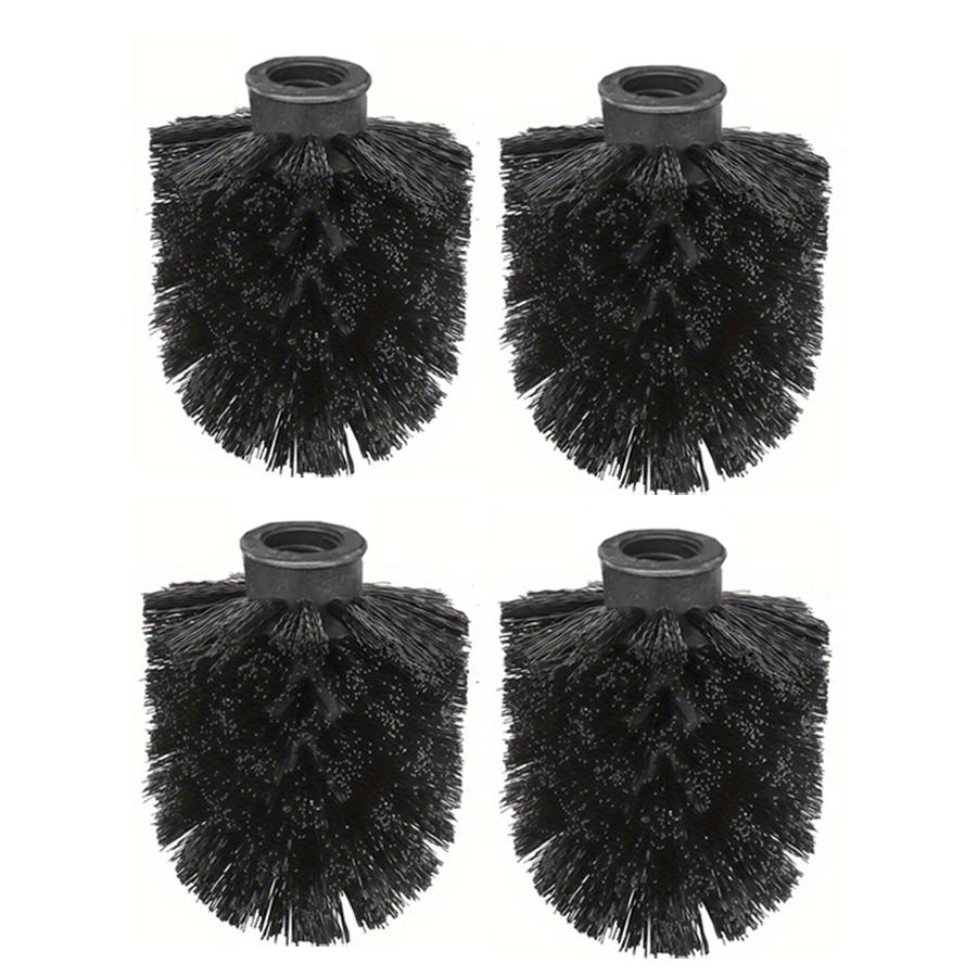 Toilet Brush Replacement Heads with Stainless Steel Handle Duty Toilet Bowl Cleaner Brushes, Detachable Bathroom Scrub Brush