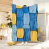 Autumn Vintage Braided Yarn Throw Lightweight Flannel Blanket Soft Skin-friendly for Summer Cooling