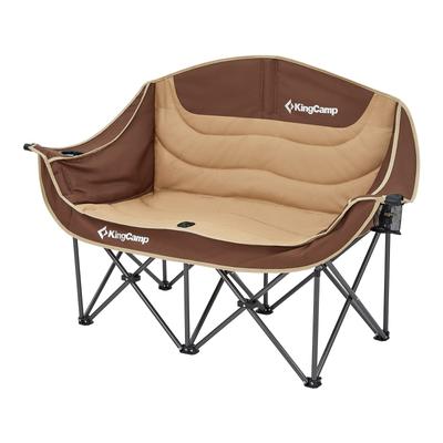 KingCamp Outdoor Camping Load Capacity Sofa Couple For Two Storage Bag Sports Indoor Chair, Double-Seat Chair, Foldable, 300kg, Chair, Chair, People,