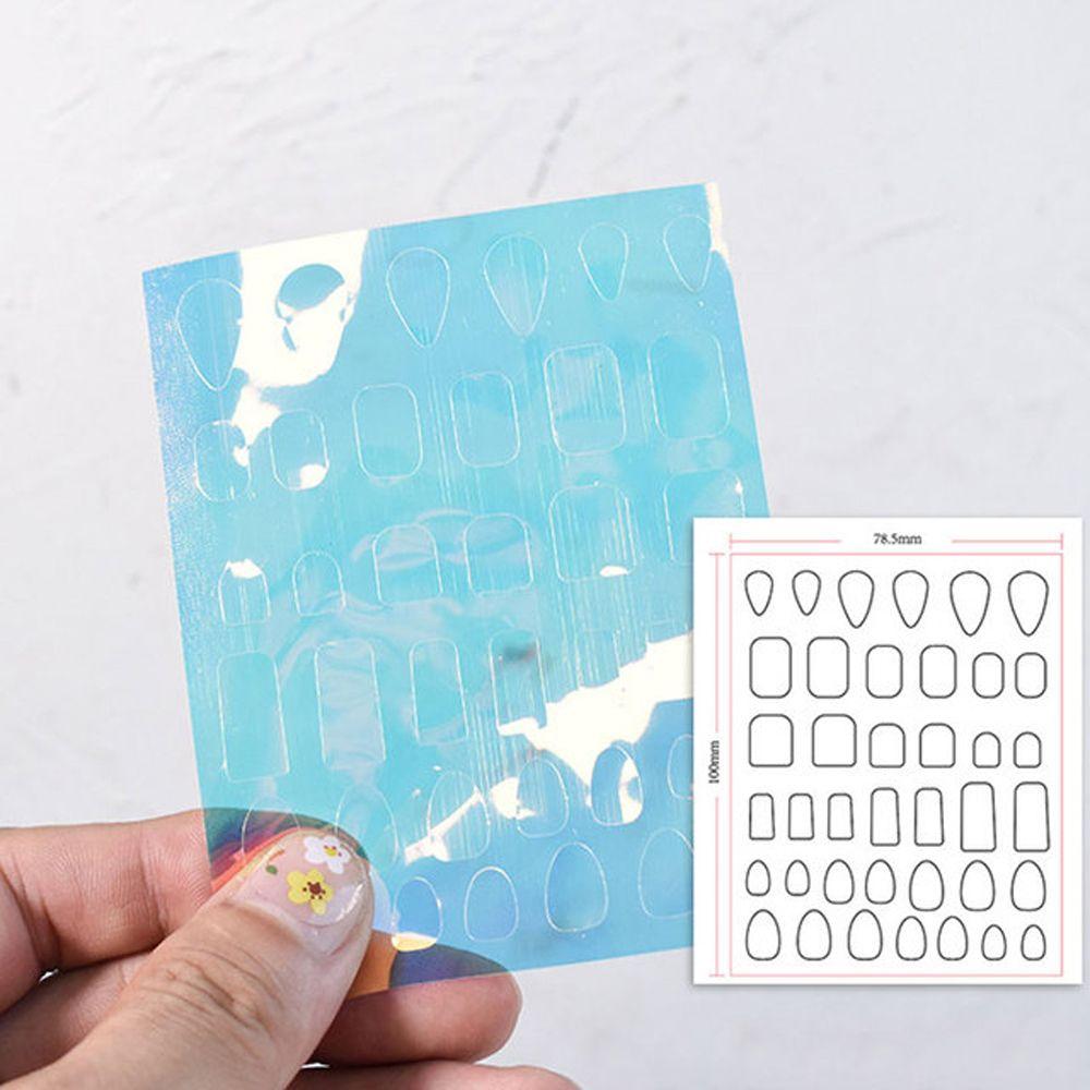 Украшение Маникюр Лазерные Ногти Пленка Ноготь Кубик Льда Наклейка 3D Целлофановая Бумага Аврора Ногтевые Фольги