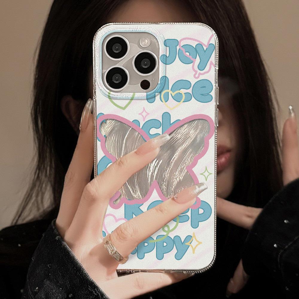 Чехол для телефона Feather Luster для Samsung A53 A14 A33 A12 A32 S24 S23 Plus S20 S21 FE для iPhone 17 15 16 13 Pro 17 16 Pro Max Чехол для телефона с бабочкой и бантом