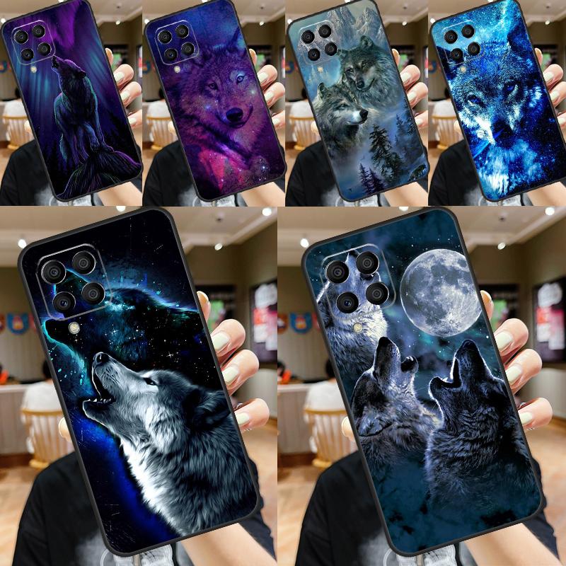 Животное Волк Галактика Для Samsung Galaxy M23 M33 M53 M13 M11 M51 M14 M34 M54 M20 M30s M12 M52 M15 M55 M32 Чехол