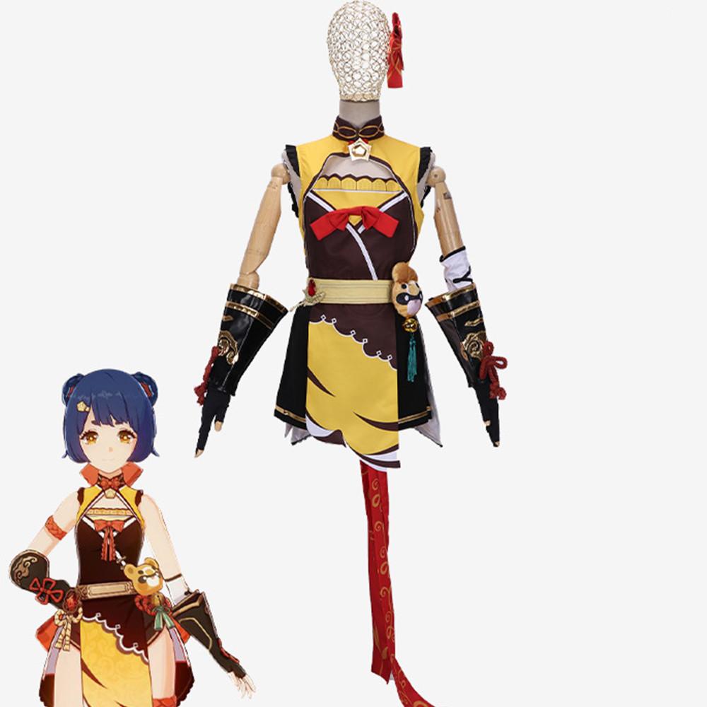 Косплей Xiangling Xiang Ling, костюм на Хэллоуин для женщин, одежда в стиле аниме, платье, униформа, Ropa Para Mujeres Femeninos