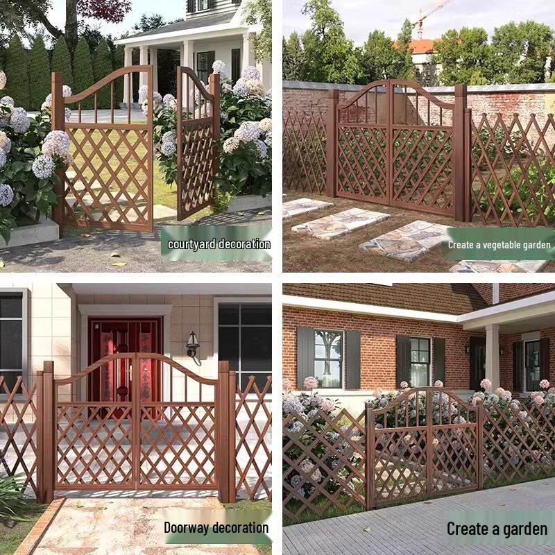 Outdoor Anti-Corrosion Wood Trellis Garden Gate