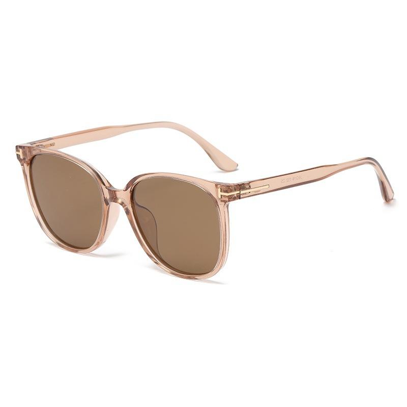 Ultra-light polarized sunglasses with white frames for women, high-end trendy, slimming for large faces, summer sun glasses with UV protection