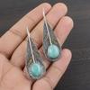Amazonite Earrings, 925 Solid Sterling Silver Earrings Handmade Gemstone Jewelry, Gifts For Wife Brand New Earrings