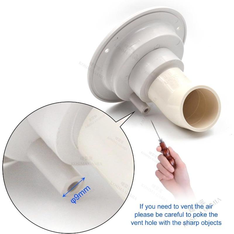 Exterior Hatch Black/White Round Gravity Water Inlet with Lock RV Accessories Caravan for RV Boat Camper Trailer Car Accessories