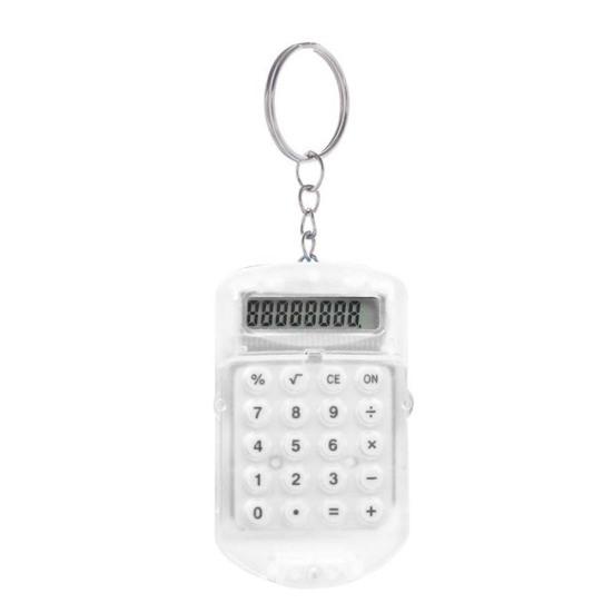 Портативный мини флип-калькулятор, подвеска-брелок, кольцо для ключей, держатель для ключей, подарок