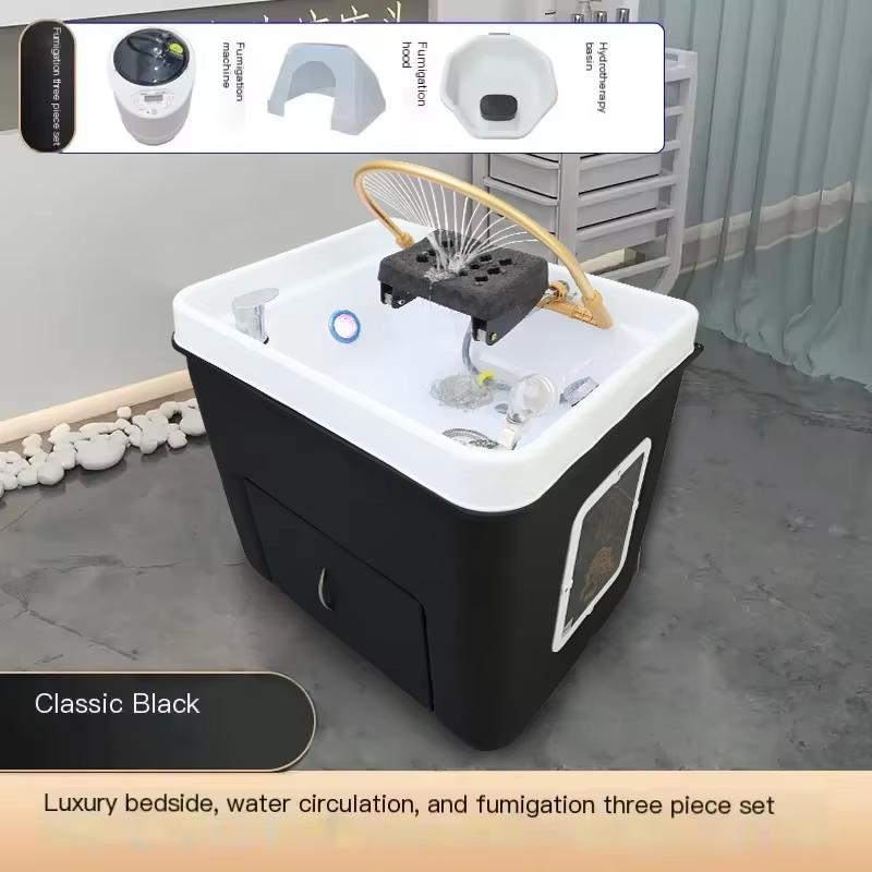 Спа-кресло для мытья головы, раковина для парикмахера, паровое переносное кресло для мытья волос, водная терапия, Lavacabezas, салонное оборудование