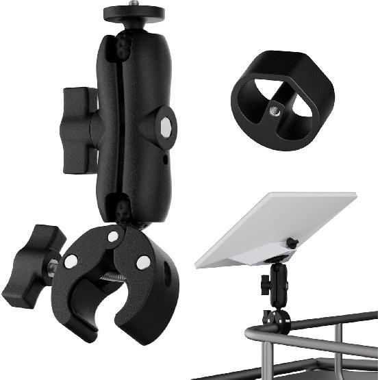 Starlink Mini Mount 2025 New Upgraded, Starlink Mini Clamp Mount For Car RV Rack Compatible With 2025 New Version Pipe Adapter And 2024 Pipe Adapter