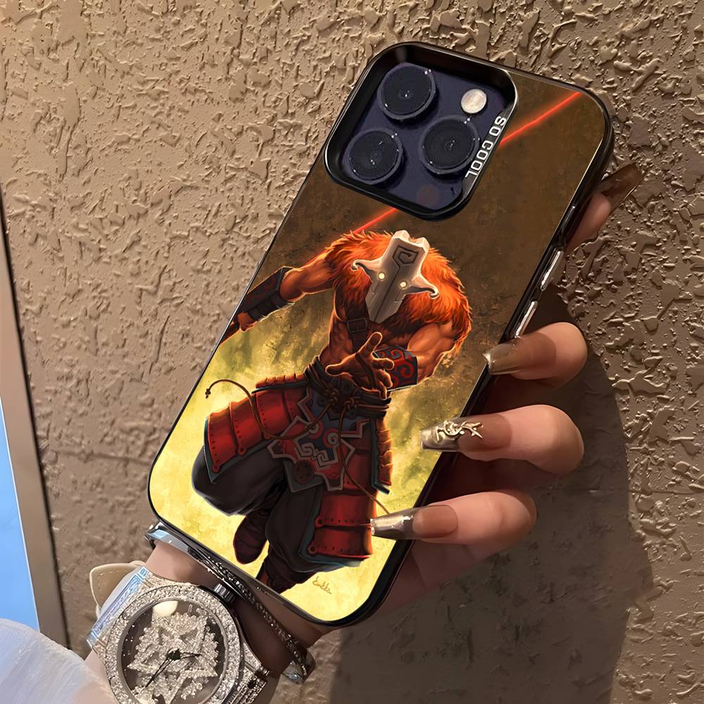 D-Dota 2 Крутой Игровой Чехол Для Телефона Для iPhone 17,16,15,14,13,12,11,Pro,XS,Max,Plus,Mini,SE4,E Черный Матовый Ударопрочный Чехол