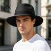 Breathable Beach Hat Men Paper Straw Sun Hat, Wide Brim UV Protection Travel Foldable Summer for Outdoor Vacation