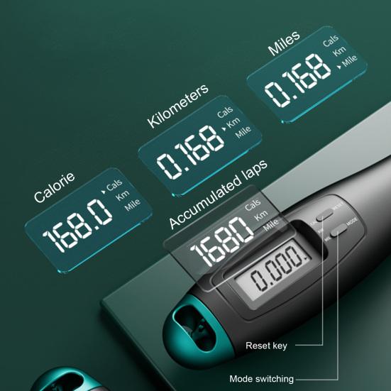 1 Pair Big Ball Jump Rope LCD Screen Four Modes Non-Slip Handle Exercise Fitness Equipment Free Adjustable Smart