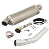 Slip On For YAMAHA Tenere700 Tenere 700 XTZ700 XTZ-700 2019 - 2023 Motorcycle Exhaust System Modify Mid Link Pipe With Muffler